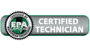 We are a EPA Certified technician