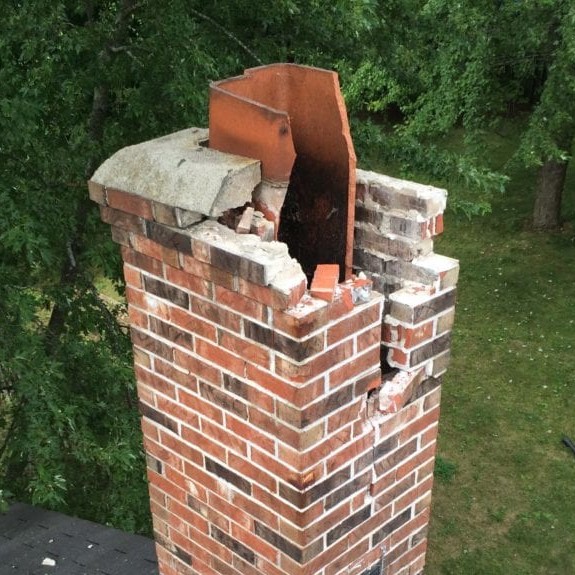 Cracked Chimney Cap